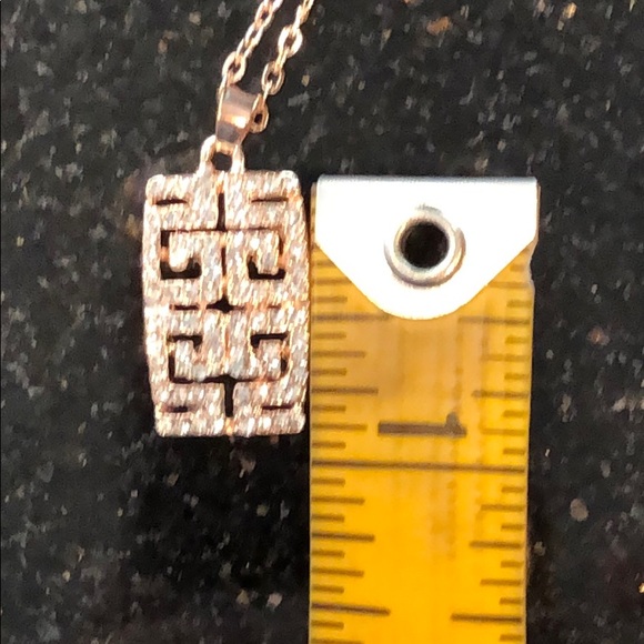 Crystal necklace pendant & matching earrings - Picture 5 of 8